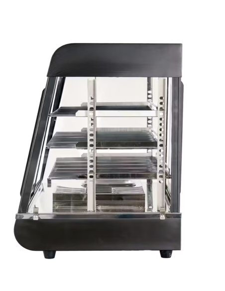 Vitrina Expositora Caliente 3 Bandejas de 90 cm