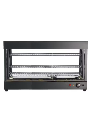 Vitrina Expositora Caliente 3 Bandejas de 90 cm