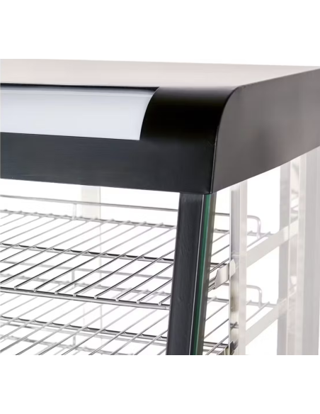 Vitrina Expositora Caliente 3 Bandejas de 120 cm