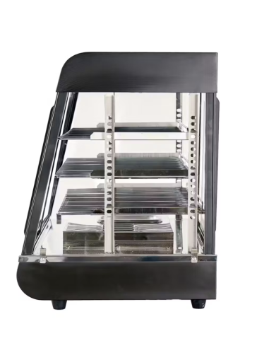 Vitrina Expositora Caliente 3 Bandejas de 120 cm