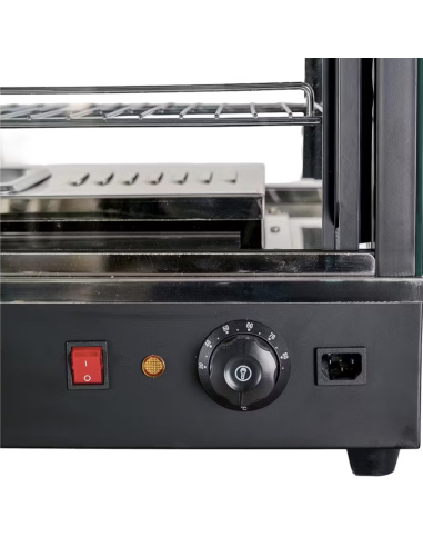 Vitrina Expositora Caliente 3 Bandejas de 120 cm