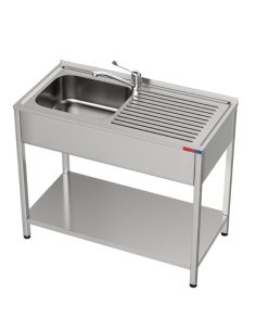 Fregadero bajo barra 1 seno y 1 escurridor y grifo...