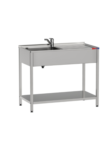 Fregadero bajo barra 1 seno y 1 escurridor y...