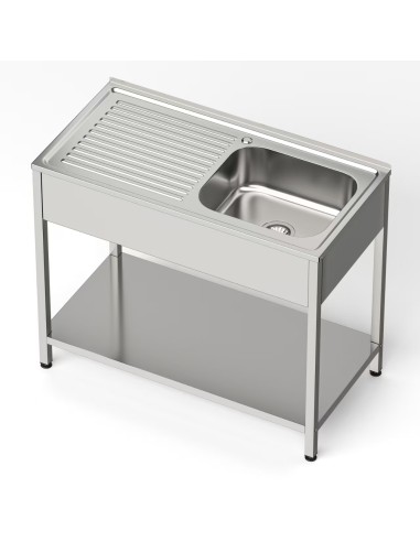 Fregadero bajo barra 1 seno y 1 escurridor...