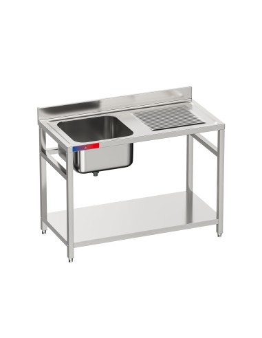 Fregadero bajo barra 1 seno y 1 escurridor...