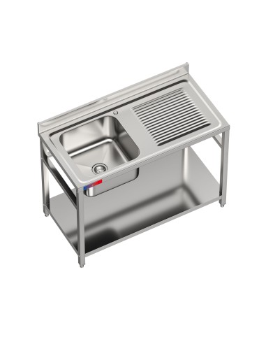 Fregadero bajo barra 1 seno y 1 escurridor...