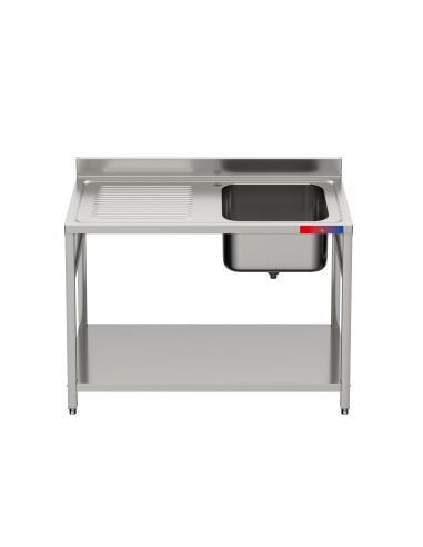 Fregadero bajo barra 1 seno y 1 escurridor...