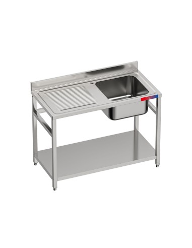 Fregadero bajo barra 1 seno y 1 escurridor...