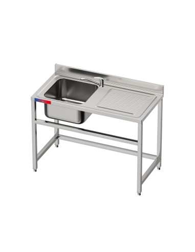 Fregadero bajo barra 1 seno y 1 escurridor,...