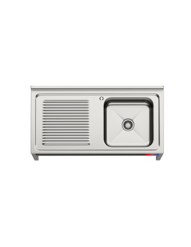 Fregadero 1 seno y 1 escurridor, industrial...