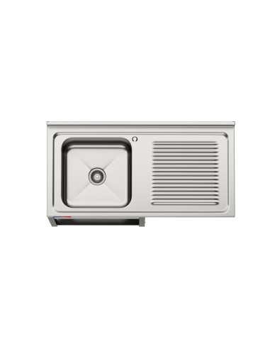 Fregadero bajo barra 1 seno y 1 escurridor,...