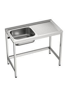 Fregadero bajo barra 1 seno y 1 escurridor industrial...