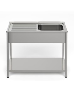 Fregadero bajo barra 1 seno y 1 escurridor industrial...