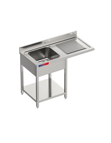 Fregadero bajo barra 1 seno y 1 escurridor...