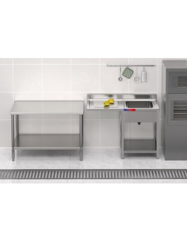 Fregadero bajo barra 1 seno y 1 escurridor...