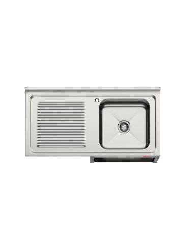 Fregadero bajo barra 1 seno y 1 escurridor...