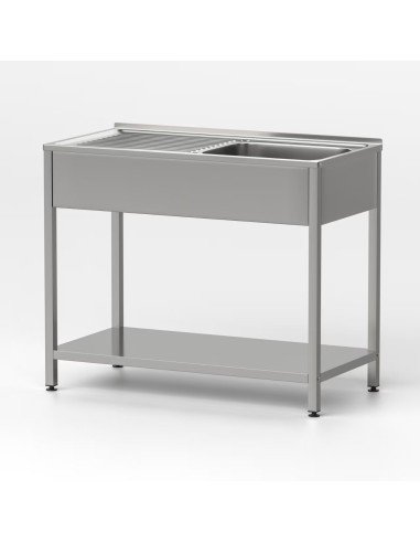 Fregadero bajo barra 1 seno y 1 escurridor...