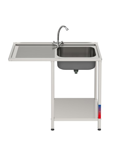 Fregadero bajo barra 1 seno y 1 escurridor...