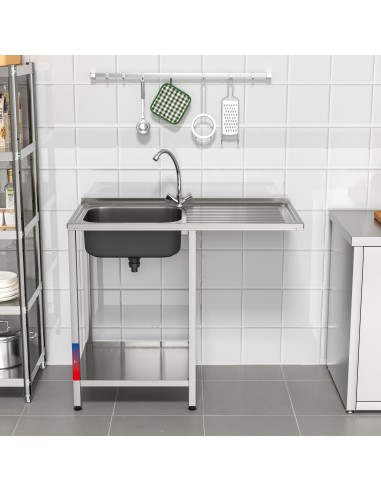 Fregadero bajo barra 1 seno y 1 escurridor...