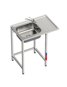 Fregadero bajo barra 1 seno y 1 escurridor grifo codo...