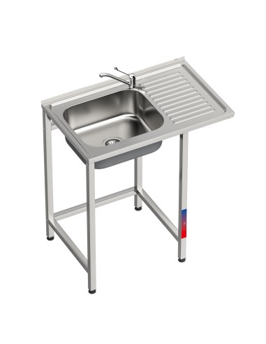 Fregadero bajo barra 1 seno y 1 escurridor...