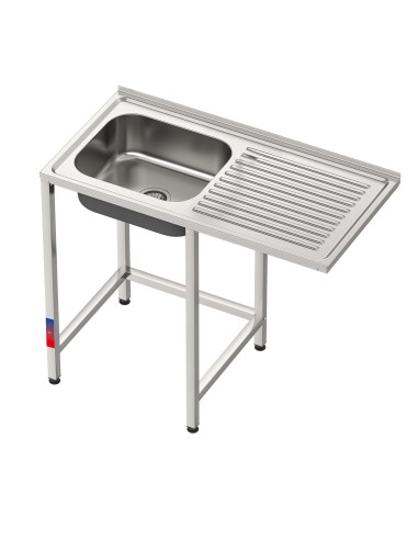 Fregadero bajo barra 1 seno y 1 escurridor...