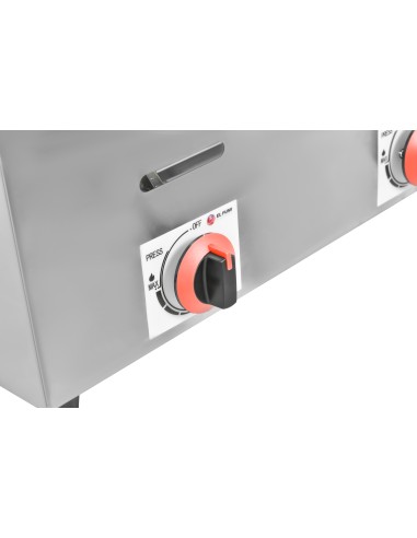 Freidora gas 8 + 8 litros sin grifo industrial