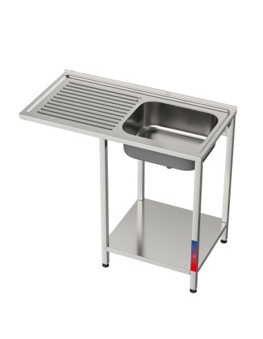 Fregadero bajo barra 1 seno y 1 escurridor y...