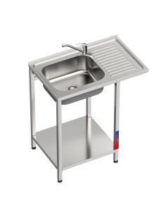 Fregadero bajo barra 1 seno y 1 escurridor y grifo dos...