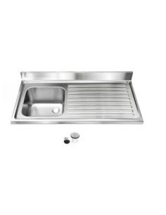 Fregadero industrial de acero inox.