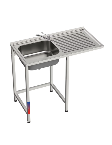 Fregadero bajo barra 1 seno y 1 escurridor y...