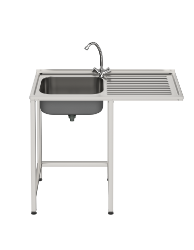 Fregadero bajo barra 1 seno y 1 escurridor y...