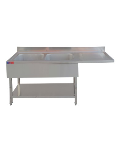 Fregadero industrial de acero inoxidable 2...