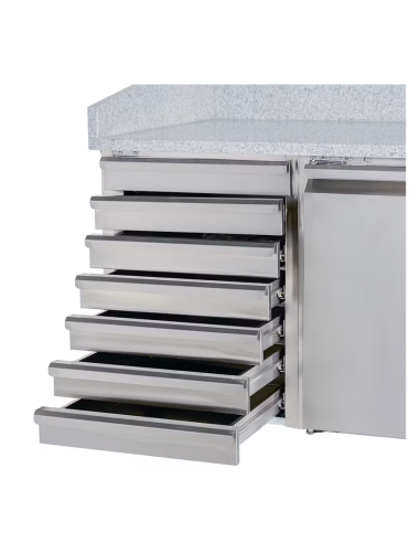 Mesa Pizzera Refrigerada de Preparación de 2...