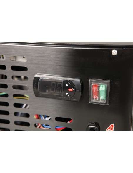 Vitrina para tapas refrigerada de acero inoxidable sobremesa 6 bandejas