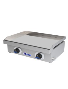 Plancha a gas de cromo duro profesional 600x 430 x 220 mm...