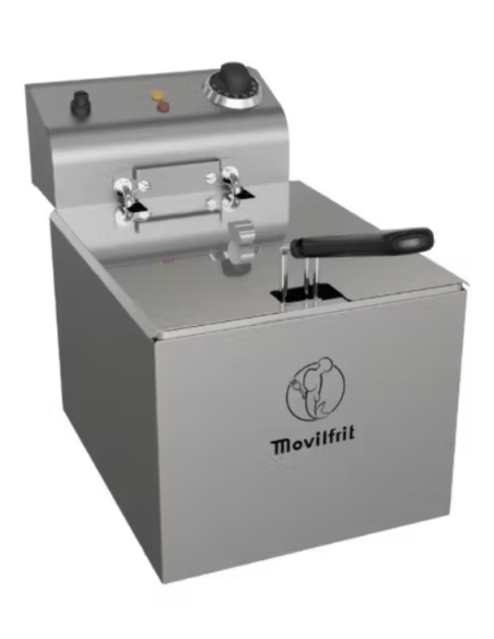 Freidora eléctrica industrial 1 cuerpo 8 litros Movilfriq