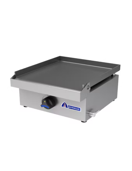 Plancha a gas de acero laminado profesional 400x 430 x 220 mm