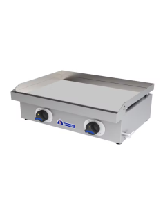 Plancha a gas de cromo duro profesional 600x 430 x 220 mm