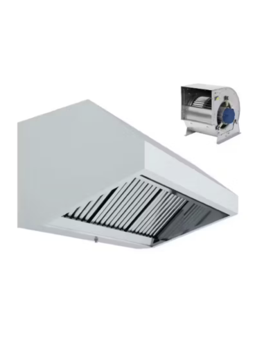 Campana extractora industrial de acero...