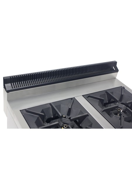 Cocina de encimera con Gas 2 fuegos , parrilla profesional industrial 720 x 475 x 420 mm