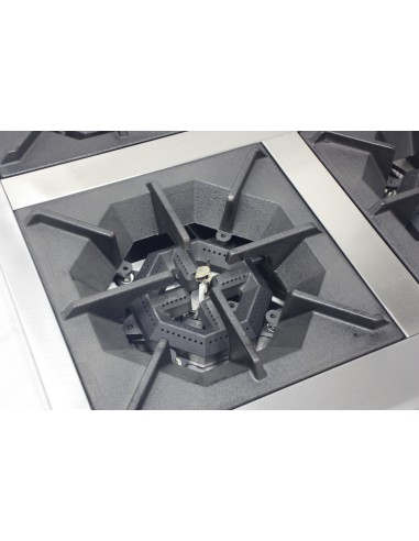 Cocina de encimera con Gas 4 fuegos , parrilla...