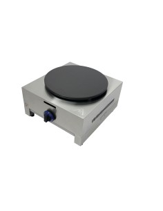 Crepera profesional a gas, 1 placa, acero inoxidable,...