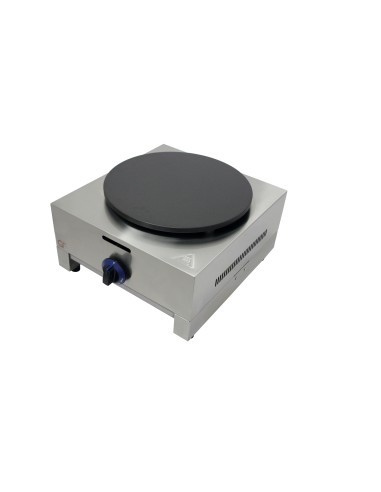 Crepera profesional a gas, 1 placa, acero...