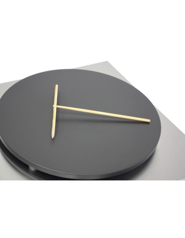 Crepera profesional a gas, 1 placa, acero...