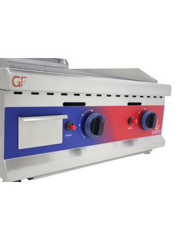 Barbacoa Parrilla de piedra de lava doble a gas...