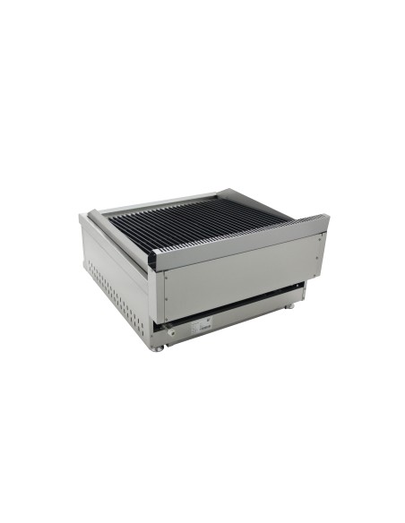 Barbacoa Parrilla de piedra de lava doble a gas 668 x 430 x 270 mm