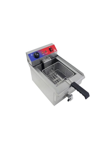 Freidora electrica 1 cubas 13 con grifo...