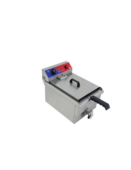 Freidora electrica 1 cubas 13 con grifo profesional industrial ultrarapida 5000 w termostato E.G.O gran calidad