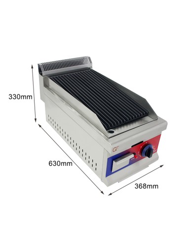 Barbacoa Parrilla de piedra de volcanica a gas...